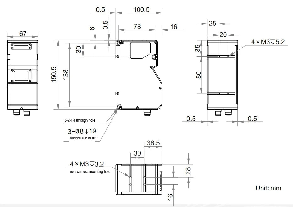 MV-DP4920-05MAX dimensions (mm)