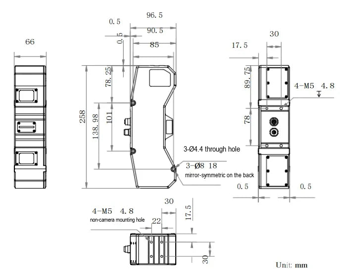 MV-PDCDY01 dimensions (mm)