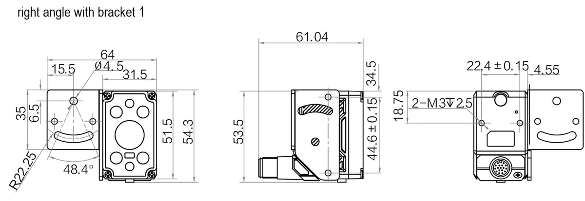 MV-ID2016XM-12M-RBN-SE dimensions (mm)