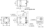 MVGL-AC245G-74UP dimensions (mm)