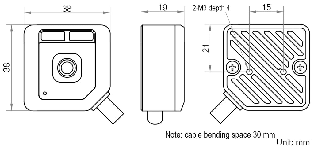 MV-SCA002M-03S-WBN-NR dimensions (mm)