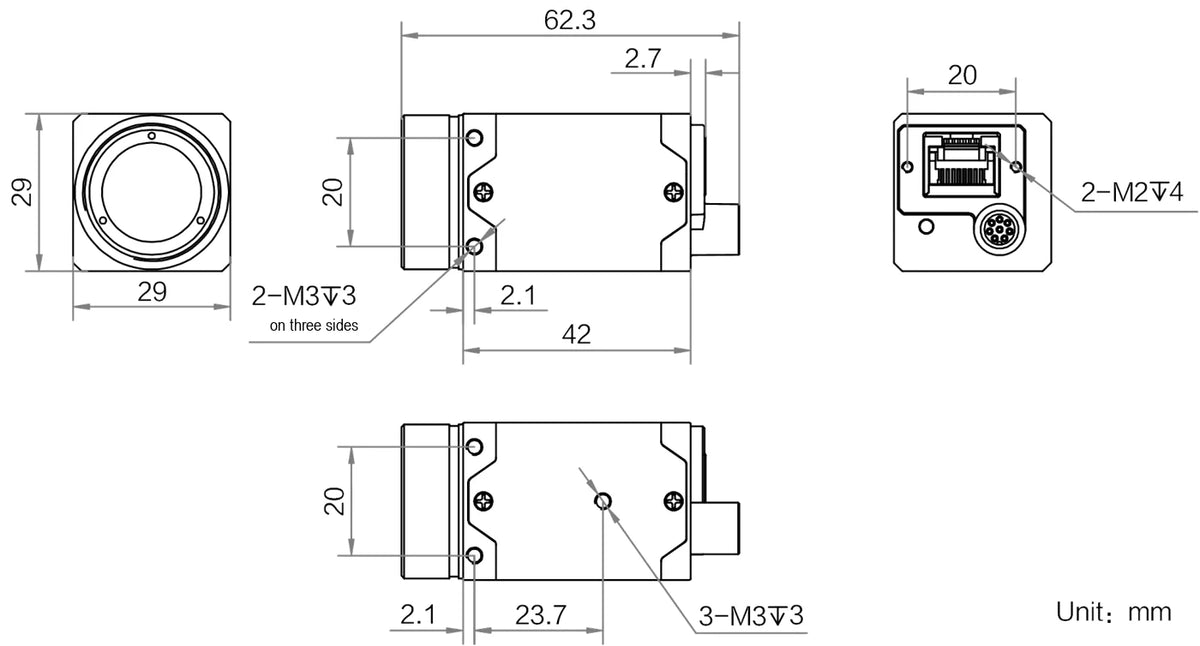 MV-CT032G-38GM01-BASE dimensions (mm)