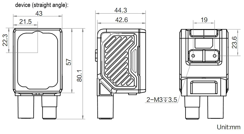 HIK-D3000-BN dimensions (mm)