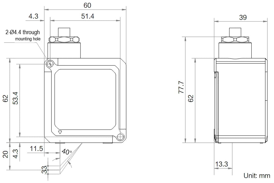 MV-DD020-03H dimensions (mm)