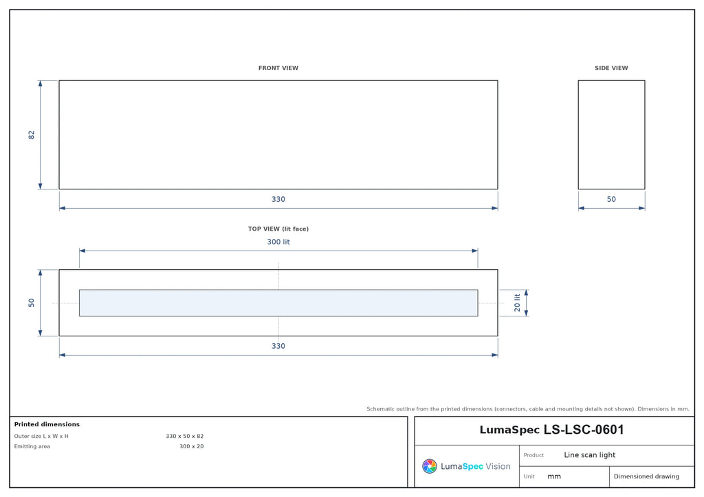 LS-LSC-0601 dimensions (mm)