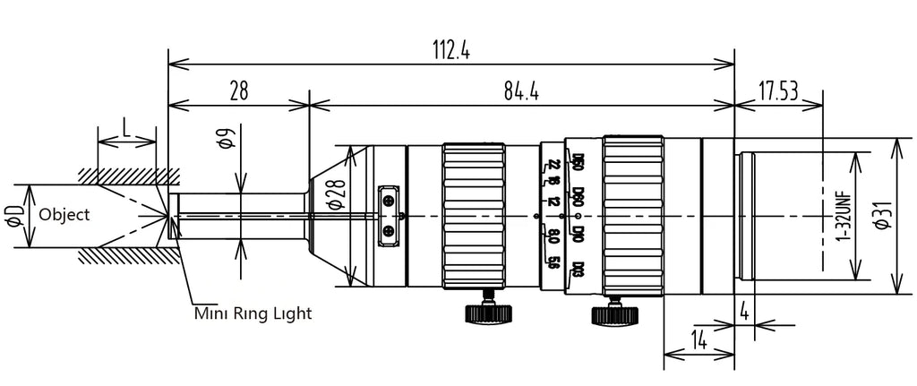 LS-SRV3606 dimensions (mm)