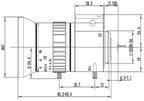 LS-CTV-0102 dimensions (mm)