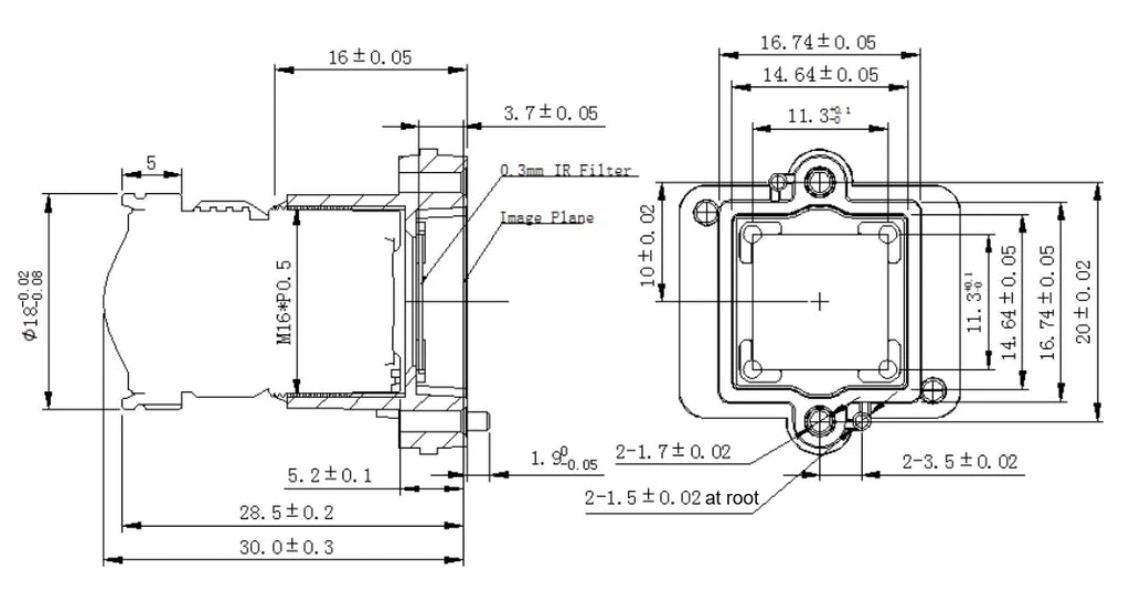 LS-MBL-0201 dimensions (mm)