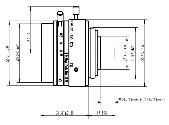 LS-FFL-0511 dimensions (mm)