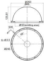 LS-DOM-0112 dimensions (mm)