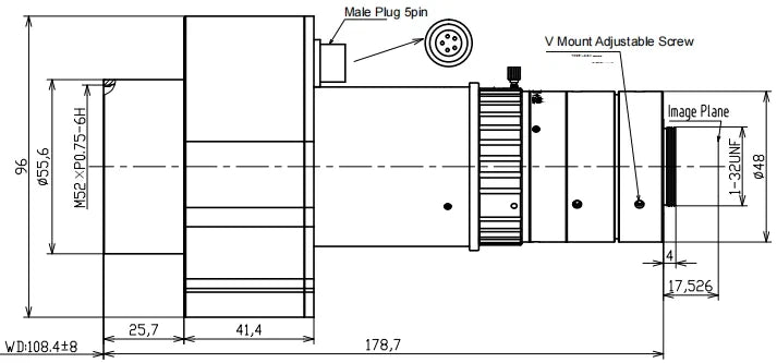 LS-TCL-0850 dimensions (mm)