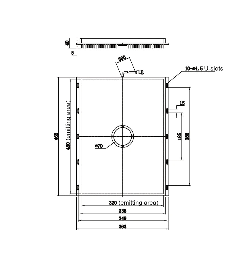 LS-BKL-1420 dimensions (mm)