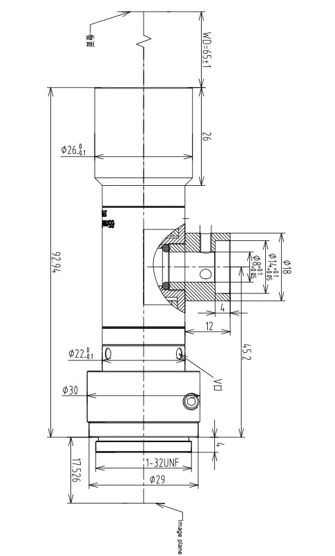LS-TCL-2815 dimensions (mm)