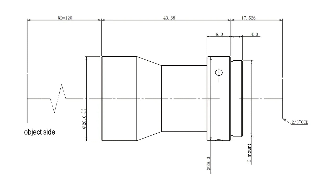 LS-TCL-0806 dimensions (mm)