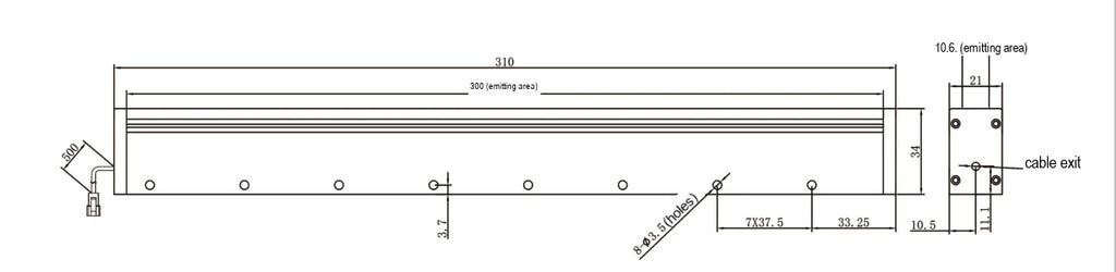 LS-LSC-0369 dimensions (mm)