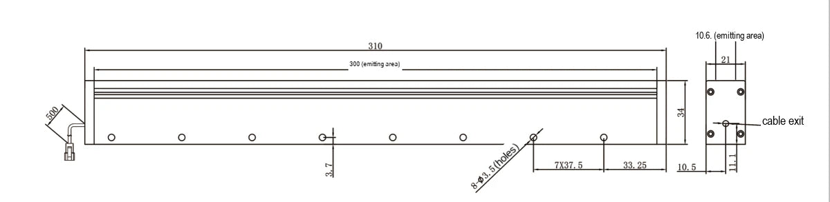 LS-LSC-0369 dimensions (mm)