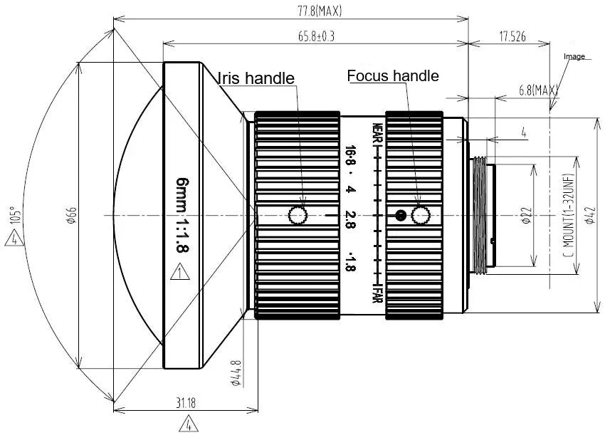 LS-FFL-0534 dimensions (mm)