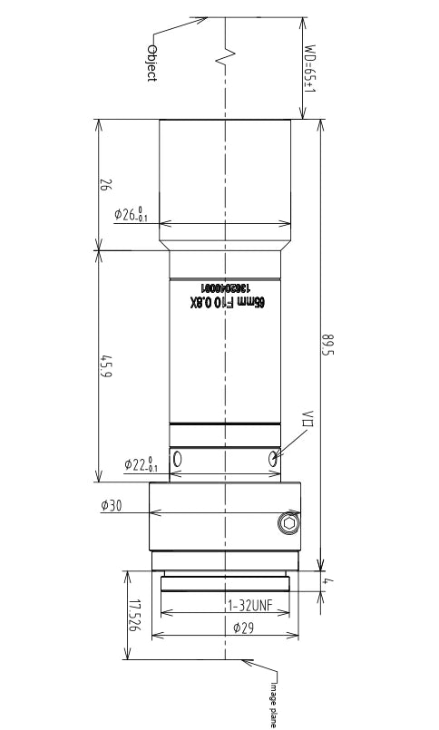 LS-TCL-2814 dimensions (mm)