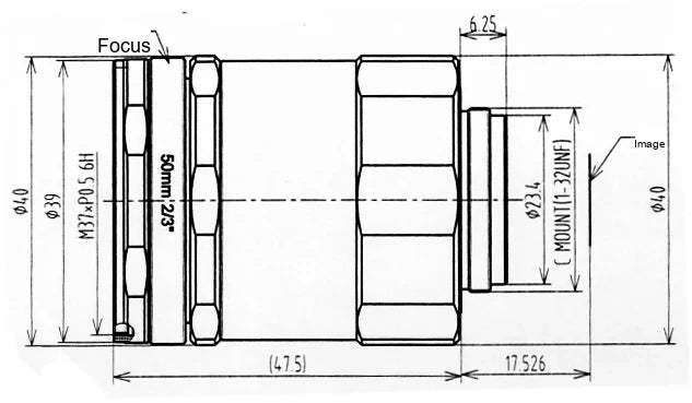 LS-SAVK5014-5MC dimensions (mm)