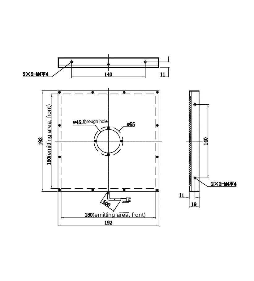 LS-BKL-1416 dimensions (mm)
