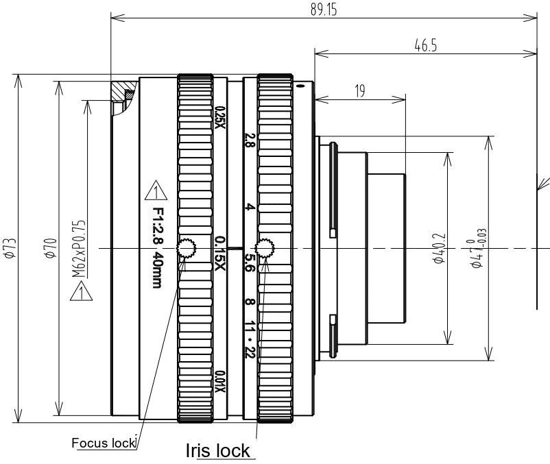 LS-SMV4010F-29M dimensions (mm)