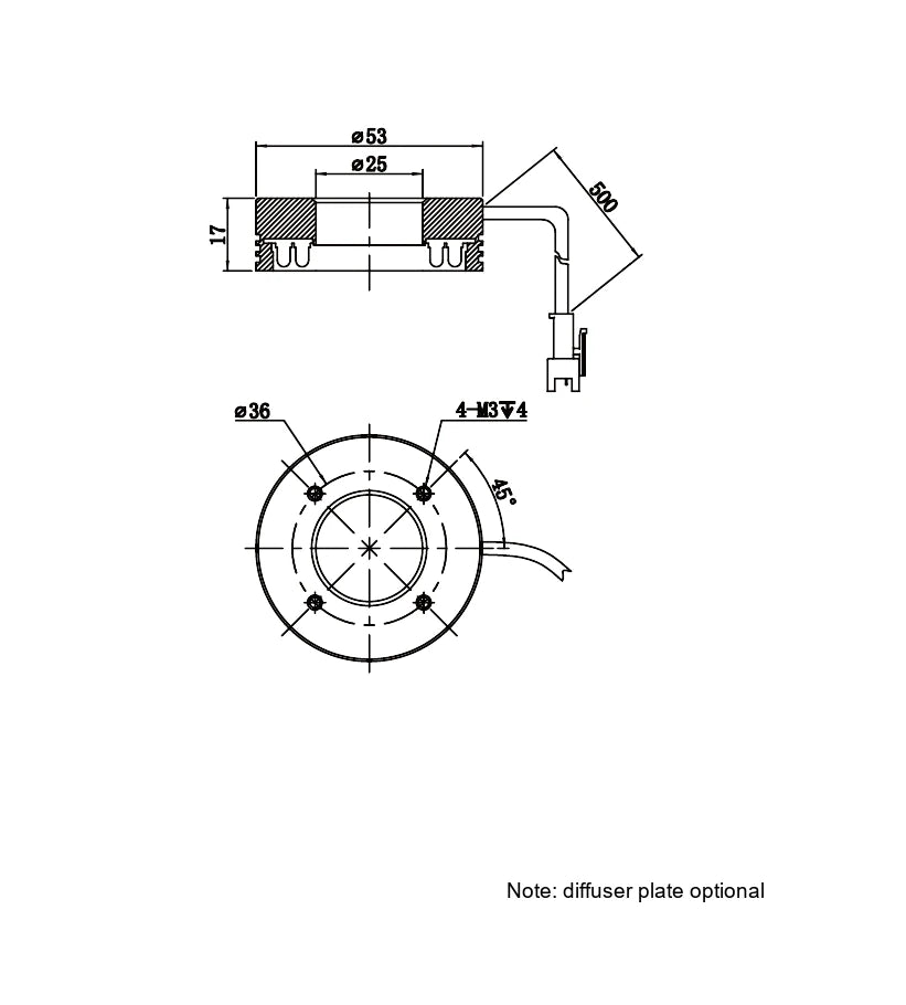 LS-RNG-0499 dimensions (mm)