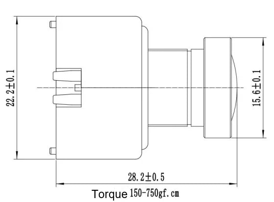 LS-SIR2128-12M dimensions (mm)