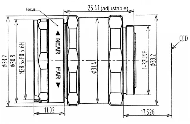 LS-FFL-0448 dimensions (mm)
