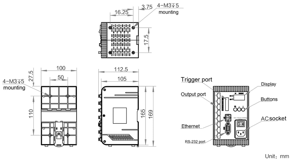LS-CTL-0304 dimensions (mm)