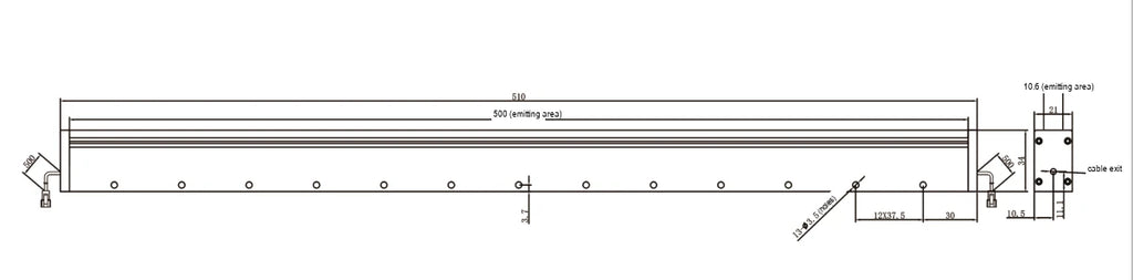 LS-LNA-500 dimensions (mm)