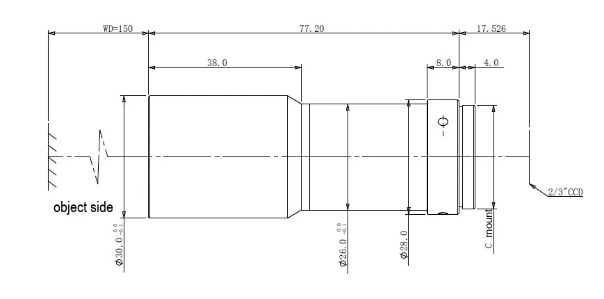 LS-TCL-0802 dimensions (mm)