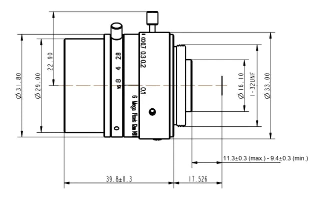 LS-SFA1228-12M dimensions (mm)