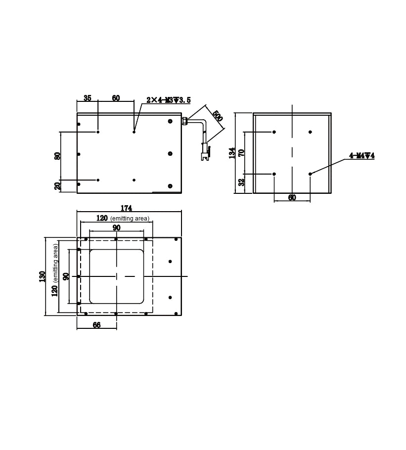 LS-CXL-0245 dimensions (mm)