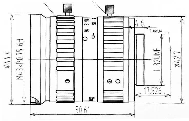 LS-FFL-0556 dimensions (mm)
