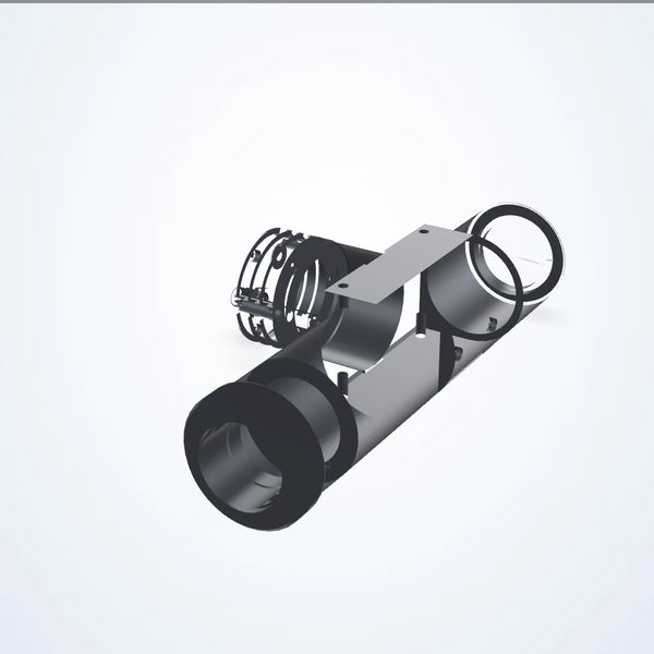 2.5× telecentric lens, 2/3", C-mount, M8, wavelength 6000 K