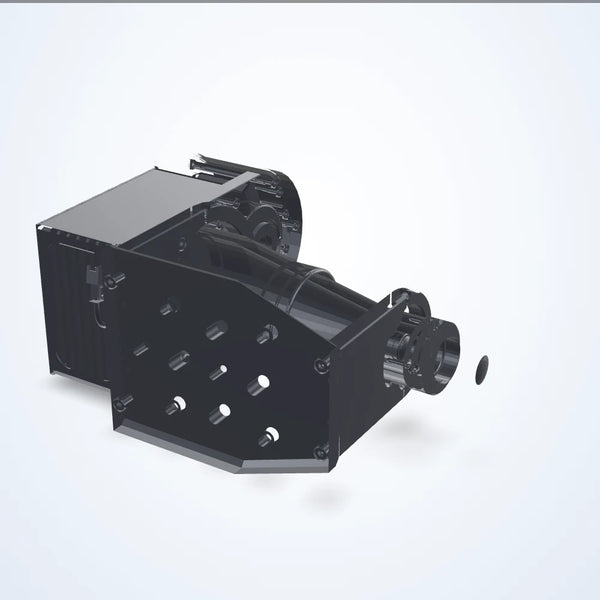 0.134x telecentric lens, 1/2", C-mount, Flying Leads
