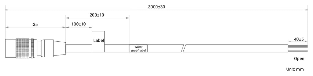 LS-CBL-0275 dimensions (mm)