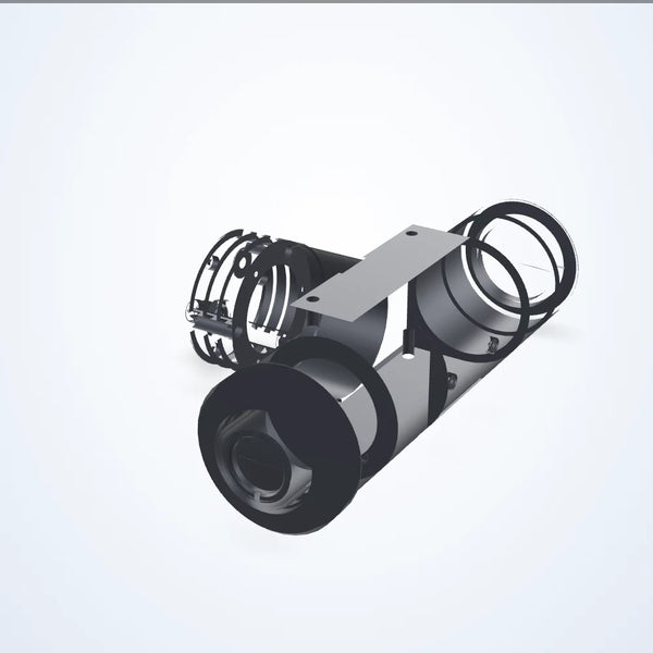 1× telecentric lens, 2/3", C-mount, wavelength 525 nm, WD 132.3 mm