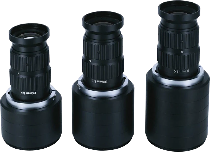 8K line scan lens, 80 mm fixed-magnification (LBS808K-0xx) (LS-FFL-S55)