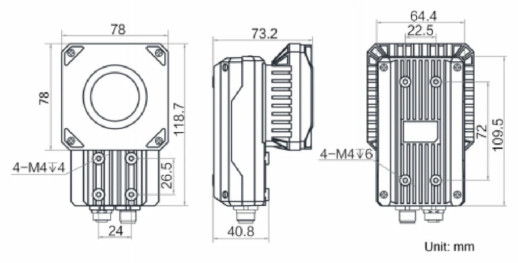FX-5526M-12W dimensions (mm)