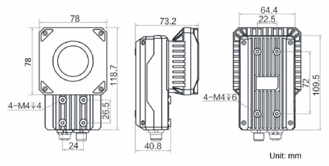 FX-5526M-12W dimensions (mm)