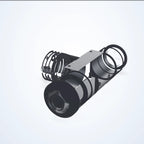 1× telecentric lens, 2/3", C-mount, wavelength 6000 K (LS-TCL-0398)