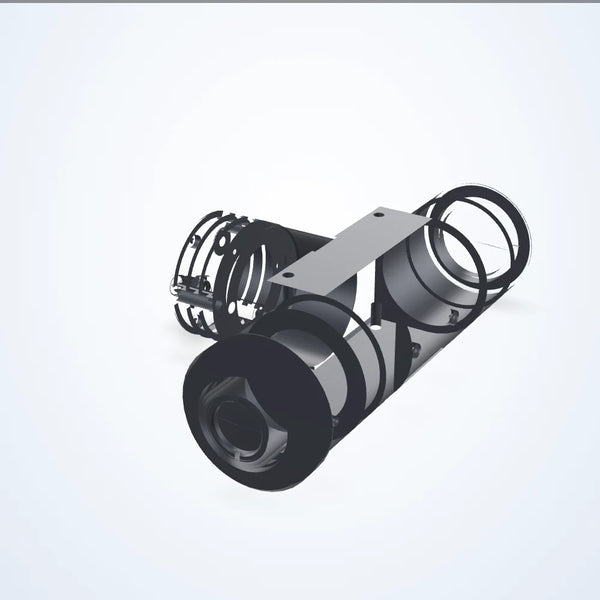 1× telecentric lens, 2/3", C-mount, wavelength 6000 K, WD 132.3 mm