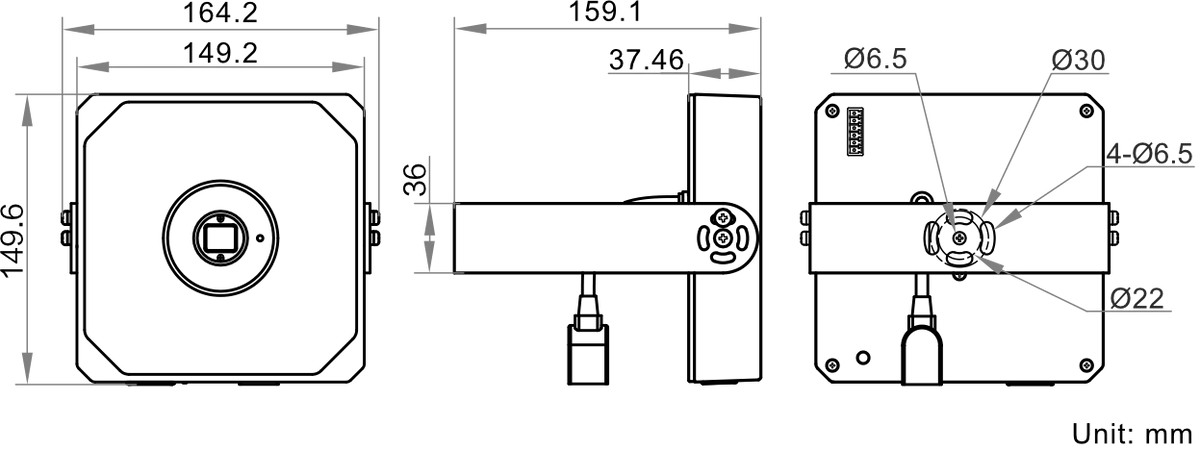MV-PD010003-06M-12C dimensions (mm)