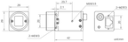 CU Series GigE Area Scan Cameras dimensions (mm)