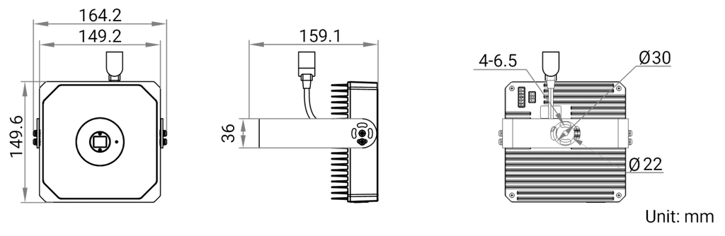 MV-IDS012M-16C-C dimensions (mm)