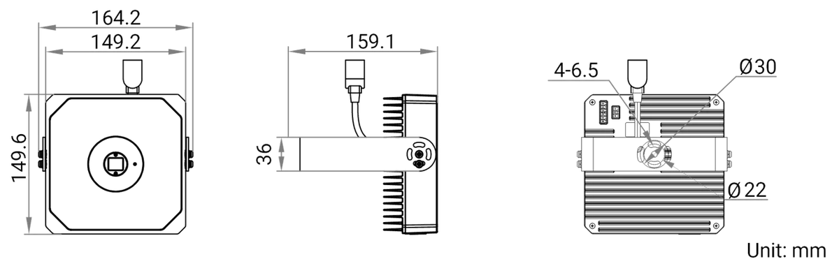 MV-IDS012M-16C-C dimensions (mm)