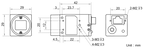 MV-CA003-20GC dimensions (mm)