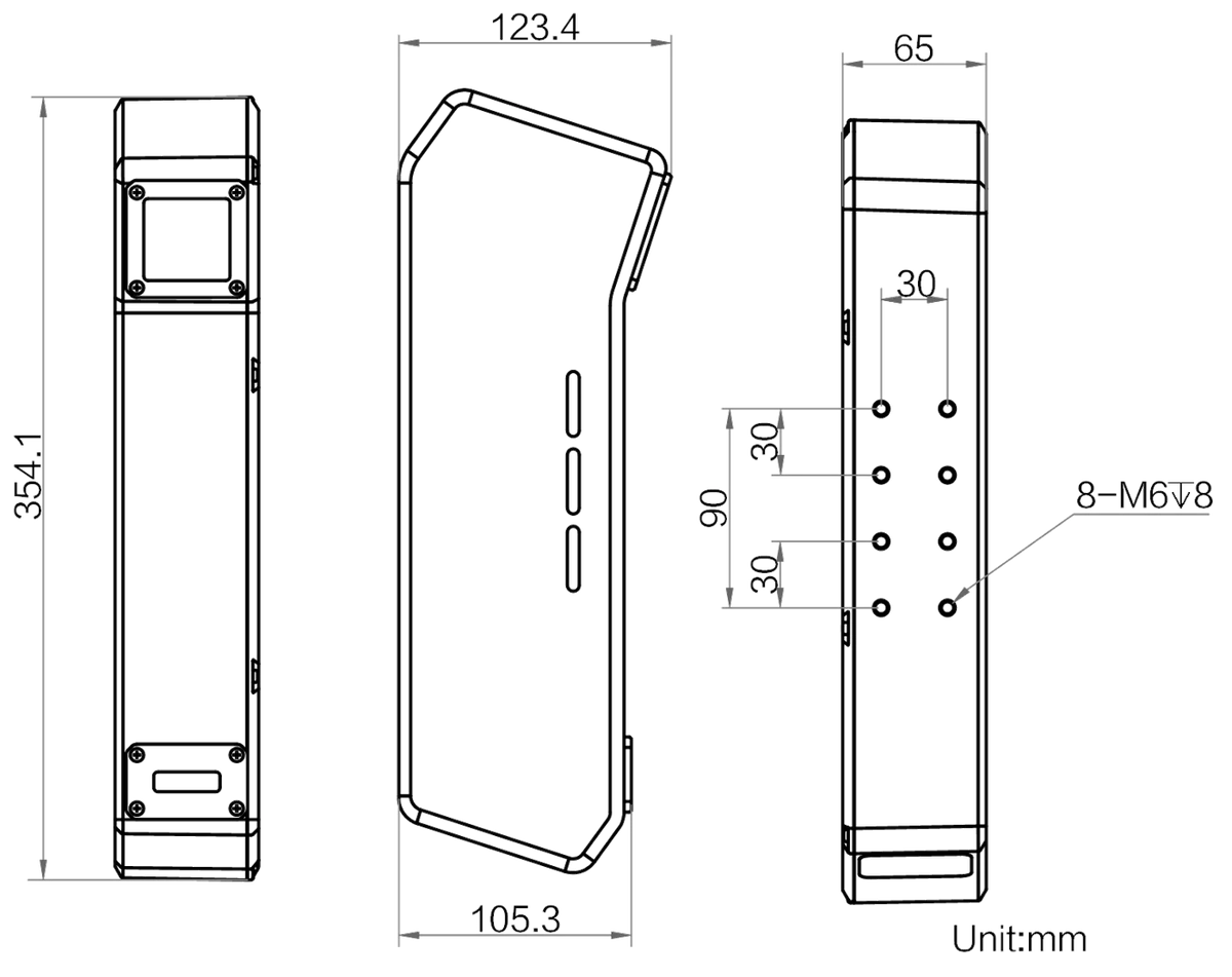 MV-DL2125-04H-R dimensions (mm)