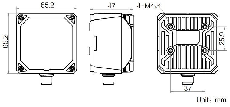 MV-SCC010M-16M-WBN V4 dimensions (mm)